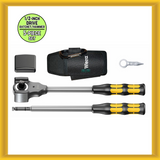 Wera KOLOSS 1/2" 5-Piece Set Drive Ratchet/Hammer (05 133862 001) NEW