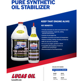 Lucas Oil 1-Gallon Pure Synthetic Oil Stabilizer (10131) Pack of 1