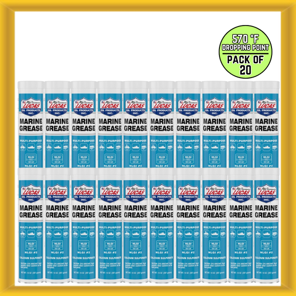 Lucas Oil 10320 14-ounce Semi Synthetic Multi-purpose Marine Grease (Pack of 20)