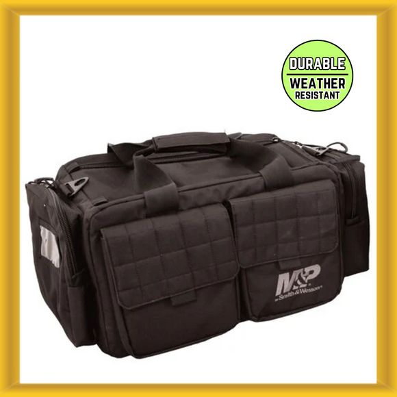 Smith & Wesson M&P Tactical Range Bag with Weather Resistant Material (Black)