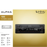 Infinity ALPHA100 Single DIN BT USB AUX SD FM Radio MP3 Player Car Receiver