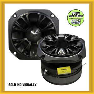 Audiopipe ATR-4063B 2" 300W RMS Power Heavy-Duty Titanium Car Super Tweeter New
