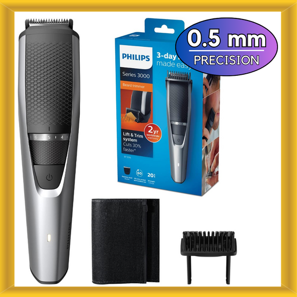 Philips BT3216/13 Series 3000 Beard trimmer Stainless Steel Blades 0.5mm to 10mm
