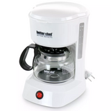 Better Chef 4 Cup Compact Coffee Maker in White with Removable Filter Basket