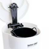 Better Chef 4 Cup Compact Coffee Maker in White with Removable Filter Basket