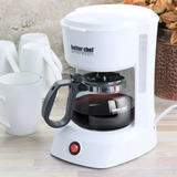 Better Chef 4 Cup Compact Coffee Maker in White with Removable Filter Basket
