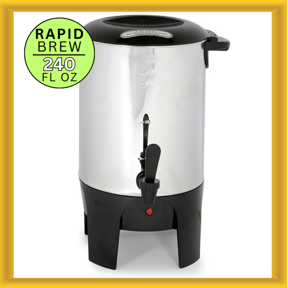 Better Chef IM-153 10 to 30 Cup Capacity Rapid Brew Coffeemaker 600 Watts Power