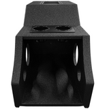 QPower Single 12-inch Vented Car Enclosure for '14 - '18 GMC/Chevy Crew Cab NEW
