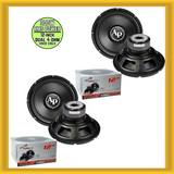 x2 Audiopipe 12" 300W RMS Dual 4 Ohm Voice Coils Car Subwoofer (TS-PP2 12-D4)