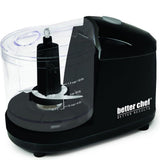 Better Chef 1.5-Cup Mini Food Processor Stainless-Steel Blade Pulse Switch Black