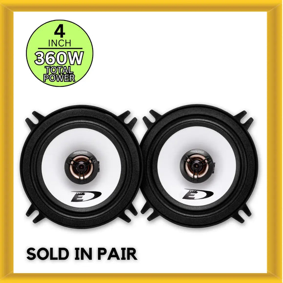 Alpine SXE-1025S 4 Inch 10cm 2-Way Car Coaxial Speakers 360W Total Power Pair