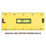Mayes 48″ Polystyrene Level Ruler w/ Plumb And Level Vials