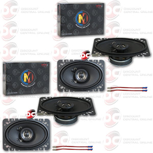 Memphis 15-SRX462 4"x6" Car Audio Speakers (2 Pairs)