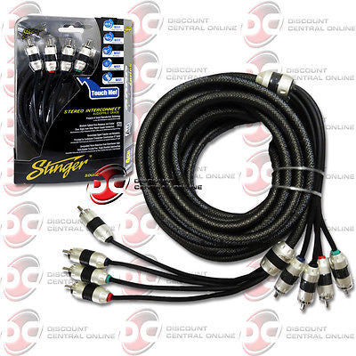 STINGER SI8417 4-CHANNEL 8000 SERIES RCA INTERCONNECT CABLE 17 FEET