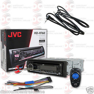 JVC KD-R760 1-DIN CAR AUDIO STEREO CD MP3 AUX USB STEREO "FREE" 3.5mm AUX CABLE
