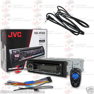 JVC KD-R760 1-DIN CAR AUDIO STEREO CD MP3 AUX USB STEREO 