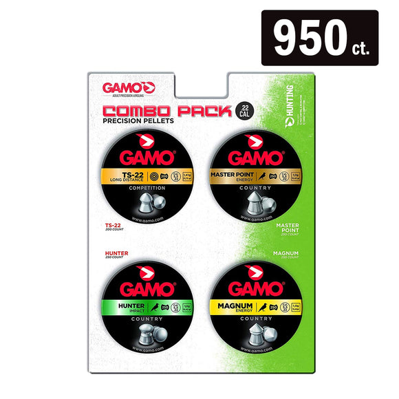Gamo .22 Cal Assorted Pellet Combo Pack - 950 Count
