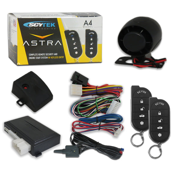 Scytek A4 Engine Start System W/ Keyless Entry and Two-5 Button Remote