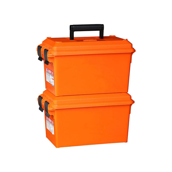 MTM AC35 Dry Storage Emergency Marine Box Water Resistant Ammo Can - Orange