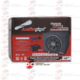 AUDIOPIPE SUPER BASS COMBO PACKAGE DEAL 12" CAR SUBWOOFER ENCLOSURE + MICRO AMPLIFIER + AMP KIT
