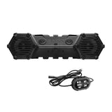 BOSS Bluetooth Amplified All-terrain Sound System 8" Marine Speakers w/ LED Bar