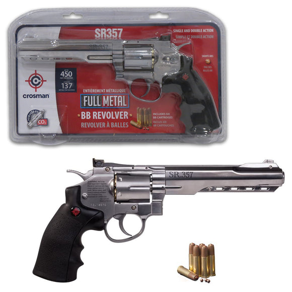 Crosman SR357 Full Metal CO2 Powered BB Air Revolver Pistol | CRVL357S