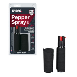 Sabre Red Cyclist Pepper Spray w/ Adjustable Bike Strap | CY35US