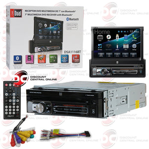 Dual DSA1116BT 7" 1-Din Car AM/FM/CD/DVD Receiver With Bluetooth