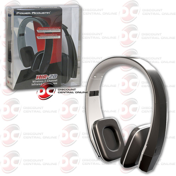 Power Acoustik 2 Channel Infrared Headphone (Black)