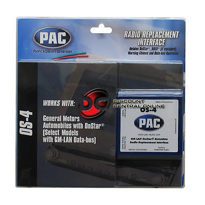 PAC OS-4 RADIO REPLACEMENT  INTERFACE FOR SELECT GM VEHICLES