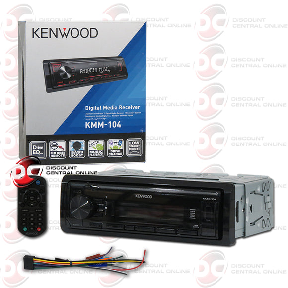 Kenwood KMM-104 1-Din Car AM/FM/USB Digital Media Receiver
