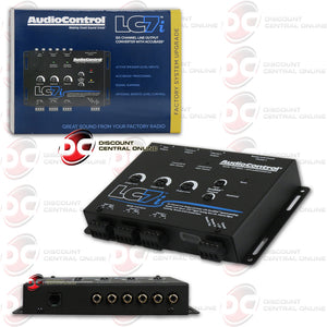 AUDIOCONTROL LC7i BLACK 6 CHANNEL LINE OUTPUT CONVERTER WITH ACCUBASS