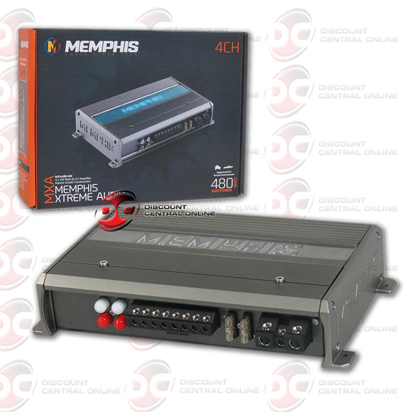 MEMPHIS AUDIO-MXA480.4M 80 WATTS 4-CHANNEL MARINE AUDIO AMPLIFIER (POWER SPORTS SERIES)