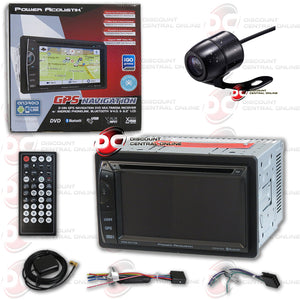 Power Acoustik PDN-621HB 6.2" Media Receiver with USB/AUX/CD/MP3/DVD/GPS/Bluetooth Capability and 170° Rear View Camera