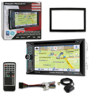 POWER ACOUSTIK PDN-623B 2-DIN 6.2" CAR DVD/CD/AM/FM/USB/BLUETOOTH RECEIVER WITH GPS