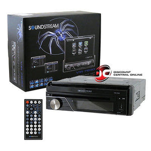 SOUNDSTREAM 1DIN VIR-7830 7" TOUCHSCREEN DVD CD PLAYER FRONT AUX-IN & USB INPUT