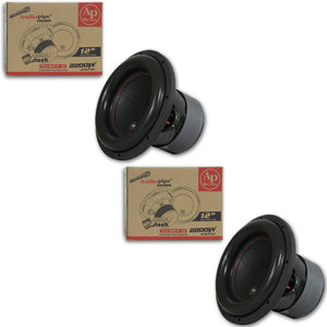 TWO AUDIOPIPE TXX-BDC4-12 12" DUAL 4-OHM CAR SUBWOOFER