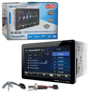 Soundstream VR-1032XB 10.3" 2-Din CD DVD Car stereo with Bluetooth & SiriusXM Ready
